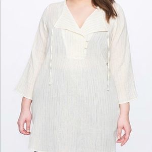 Eloquii Whitetail and Gold Metallic Tunic